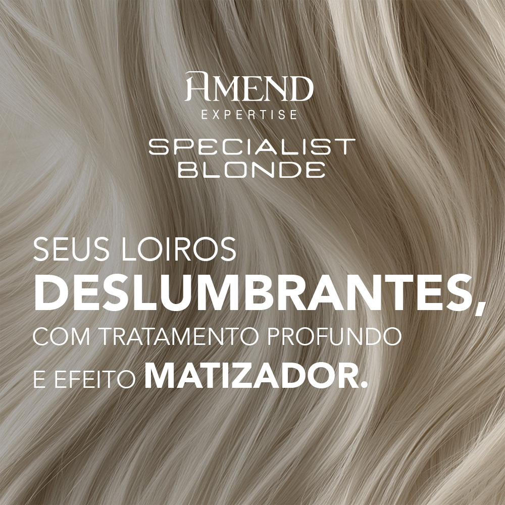Condicionador Matizador Amend Expertise Specialist Blonde 250ml image number 4